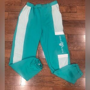 Vintage‎ Alan Sport Track Pants Made in Korea – Teal Green 80s 90s Joggers M